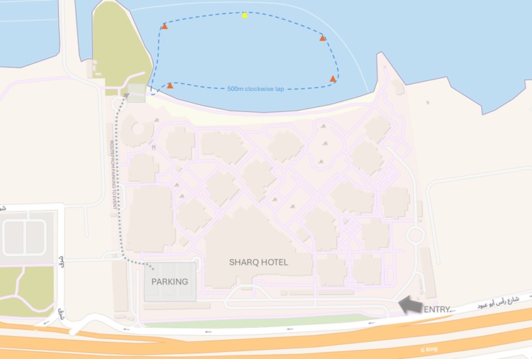 sharq swim course 500m